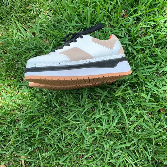 Zara 3 inch Contrasting colors flatform sneakers - Picture 4 of 8